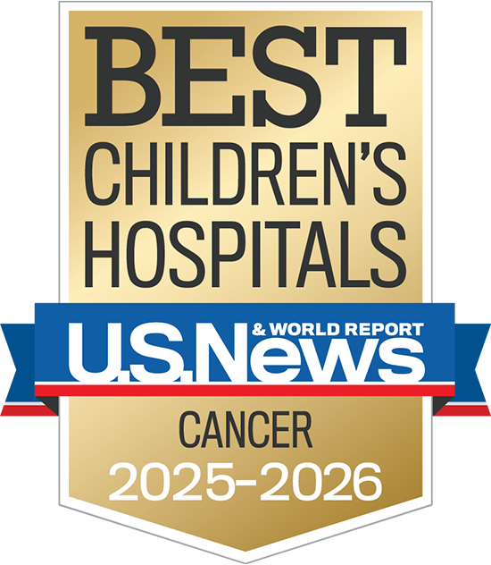 U.S.News & World Report 2024-25 Best Children's Hospital for Cancer Treatment